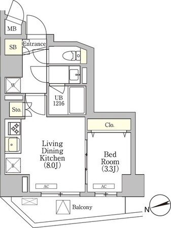 高輪台駅 徒歩4分 3階の物件間取画像